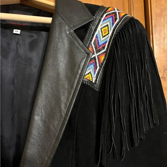 Men’s Black Pigskin Suit Coat
